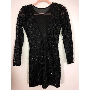 Low cut see through Party dress